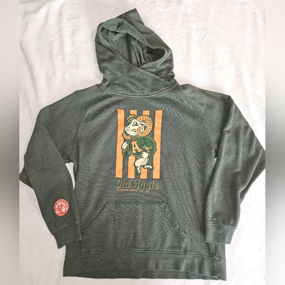 Colorado State University x New Belgium Brewing womens xl pullover hoodie fitted